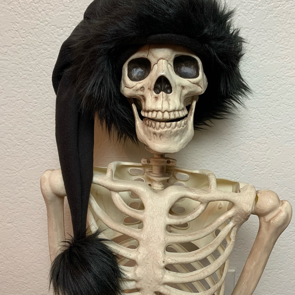Long Krampus Christmas hat all Black - Picture 3 of 3